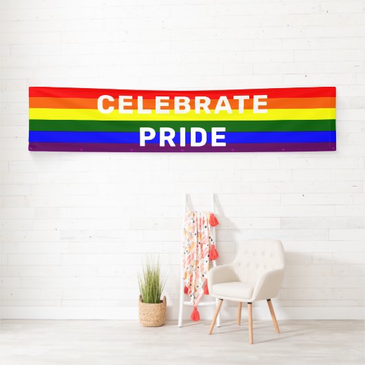 LGBTQIA Pride Rainbow Banner (Insitu)