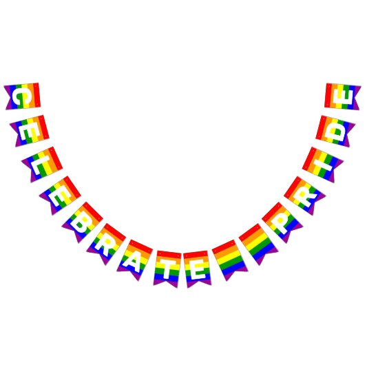LGBTQIA Pride Rainbow Horizontale Jagdflaggen Wimpelkette (Alle)