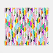 LGBTQIA+ Queer gewellte Pride-Flaggen-Fans Fleecedecke (Vorderseite (Horizontal))