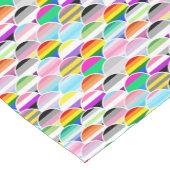 LGBTQIA+ Queer Scalloped Pride Flag Fans Kurzer Tischläufer (Ecke)