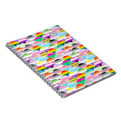 LGBTQIA+ Queer Scalloped Pride Flag Fans Notizblock (Rechte Seite)