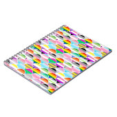 LGBTQIA+ Queer Scalloped Pride Flag Fans Notizblock (Linke Seite)