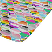 LGBTQIA+ Queer Scalloped Pride Flag Fans Schneidebrett (Ecke)