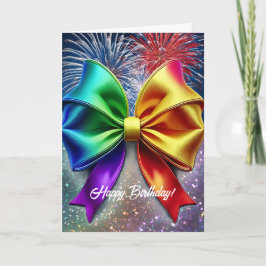 LGBTQIA Rainbow Birthday Card Karte