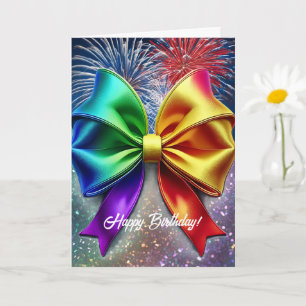 LGBTQIA Rainbow Birthday Card Karte