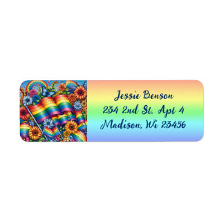 LGBTQIA+ Rainbows und Blume