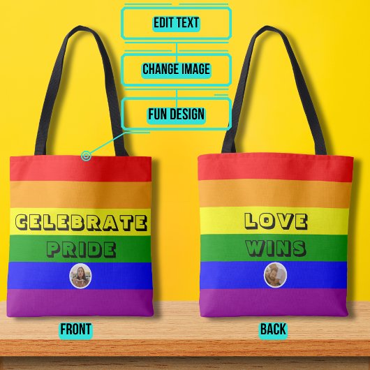 LGBTQIA+ Regenbogenflagge Tasche