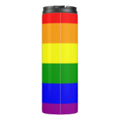 LGBTQIA+ Regenbogenflagge Thermosbecher (Rückseite)