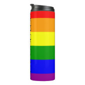 LGBTQIA+ Regenbogenflagge Thermosbecher (Nach rechts gedreht)
