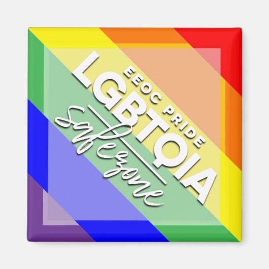 LGBTQIA Safezone Magnet (Vorne)