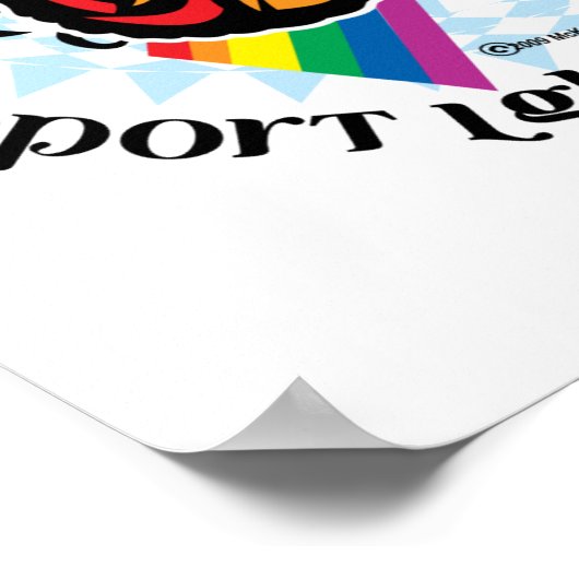 LGBTQIA-Schmetterlingstribal Poster (Ecke)