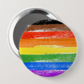 LGBTQIA+-Stolperfarbe Button (Vorne & Hinten)