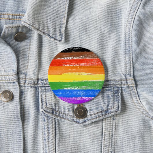 LGBTQIA+-Stolperfarbe Button (Beispiel)