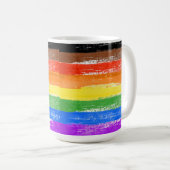 LGBTQIA+-Stolperfarbe Kaffeetasse (VorderseiteRechts)