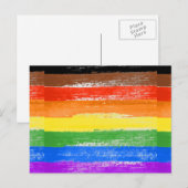 LGBTQIA+-Stolperfarbe Postkarte (Vorne/Hinten)