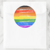 LGBTQIA+-Stolperfarbe Runder Aufkleber (Tasche)