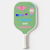 LGBTQIA Transgender Pride Caterpillar to Butterfly Pickleball Schläger (Vorderseite)