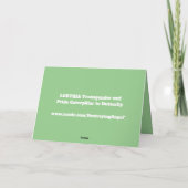 LGBTQIA Transgender Pride Raupe zum Schmettern Karte (Rückseite)