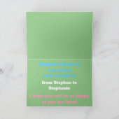 LGBTQIA Transgender Pride Raupe zum Schmettern Karte (Innenseite)