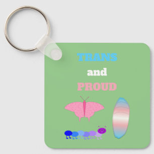 LGBTQIA Transgender Pride Raupe zum Schmettern Schlüsselanhänger