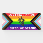 LGBTQIA+ "United We Stand" Banner (Horizontal)