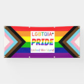 LGBTQIA+ "United We Stand" PRIDE Parade Banner (Horizontal)