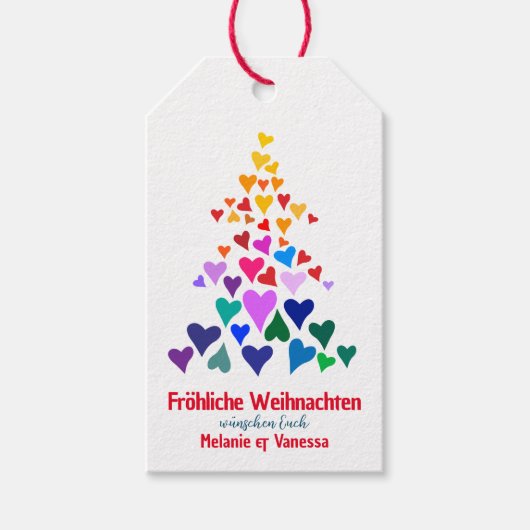 Lgbtqia Weihnachten Geschenkanhänger (Vorderseite)