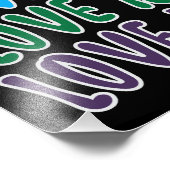 LgbtqLove ist Liebe Typografie Fotodruck (Ecke)