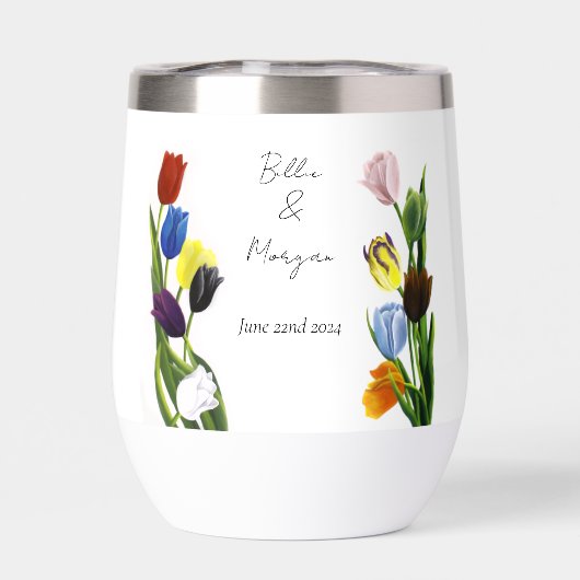 LGBTQplus Tulips-Blume (Rückseite)