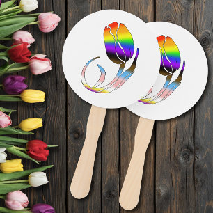 LGBTQplus Tulips-Blume Fächer