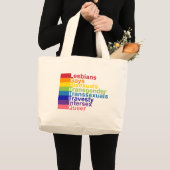 LGBTTTIK JUMBO STOFFBEUTEL (Vorderseite (Produkt))