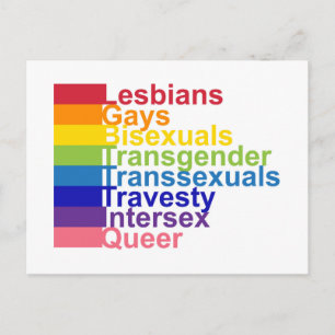 LGBTTTIK POSTKARTE