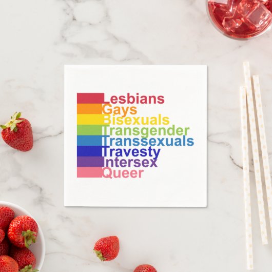 LGBTTTIK SERVIETTE (Beispiel)