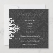 LGC| Charcoal / Posh Baby Ankündigung mit Dank (Rückseite)