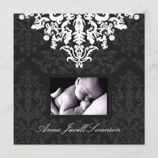 LGC| Charcoal / Posh Baby Ankündigung mit Dank