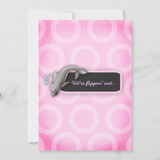 LGC| Flippin'Out Girl Babydusche Einladung (Vorderseite)