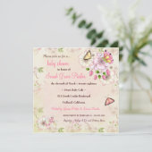 LGC| Garden Baby Dusche Einladung (Stehend Vorderseite)