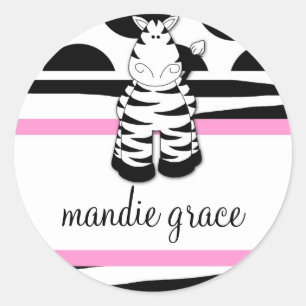LGC   Polka Dotted Zebra Sticker