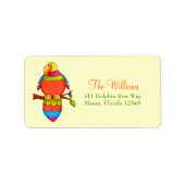 LGC Tropenpapagei Adressaufkleber (Vorne)