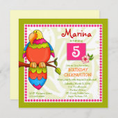 LGC | tropische Papagei-dise Einladung (Vorne/Hinten)