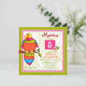 LGC | tropische Papagei-dise Einladung (Stehend Vorderseite)