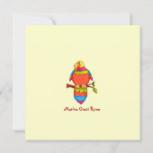 LGC | tropische Papagei-dise Einladung (Rückseite)