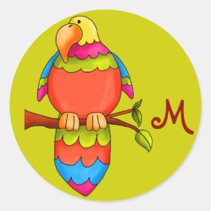 LGC tropischer Papagei-dise Aufkleber