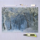 Lge Winter Wonderland Magische Glitterie Schnee Seidenpapier (Handwerk)