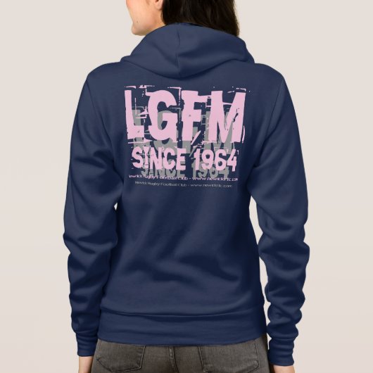 LGFM Damen machten voll Hoodie Reißverschluss zu (Rückseite)