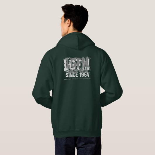 LGFM UNTERSTÜTZEN DRUCK Hoodie (Schwarz voll)