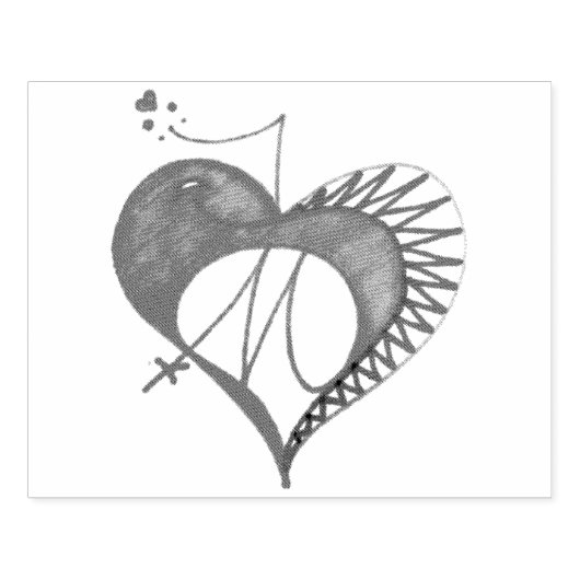 LGM-Briefmarke 25 Gummistempel (Prägung)