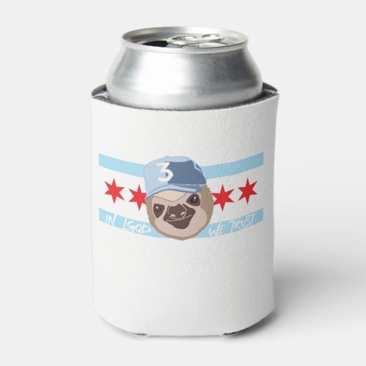 LGOD Chicago Sloth Can Cooler (mit Admins) Dosenkühler (Kanne Vorderseite)