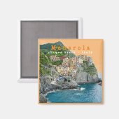 LGR0012 MANAROLA - Cinque Terre - Italien - Kühlsc Magnet (Vorderseite/Rückseite)