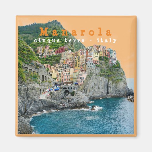 LGR0012 MANAROLA - Cinque Terre - Italien - Kühlsc Magnet (Vorne)